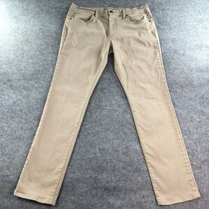 Joe's Mens Chino Pants 36 Beige Cotton Straight Leg Slim Fit Twill 5-pocket